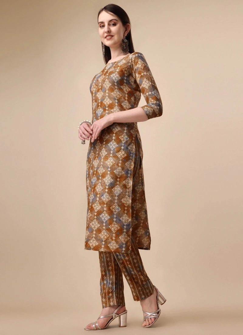 Long Kurta With Straight Pants Designs | Punjaban Designer Boutique